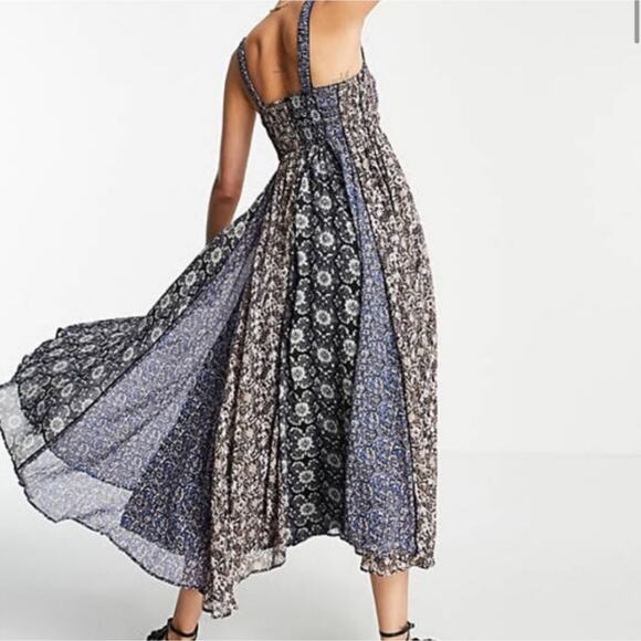 Free People Come Together Patchwork Dress - Picture 1 of 8